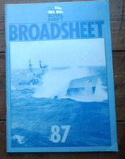Royal Navy Broadsheet 87 Ships