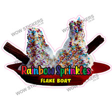 Ice cream van - sticker, rainbow
