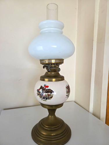 Vintage oil lamp - oil,
