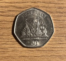 Capture of Gibraltar 1704 50p