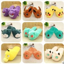 Pikachu Plush Slippers Cute