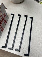 Black Metal Kitchen Cabinet Door Cupboard Chest Drawer with Twisted Pull Handles