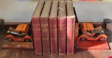 Pair Vintage Classic Cars Model T Bookends Hand Crafted Pine