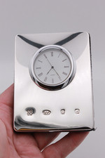 Sterling Silver Mantel Clock