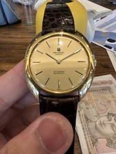 Universal Geneve Gilt Shadow Ultra Slim Micotor Automatic Watch SERVICED