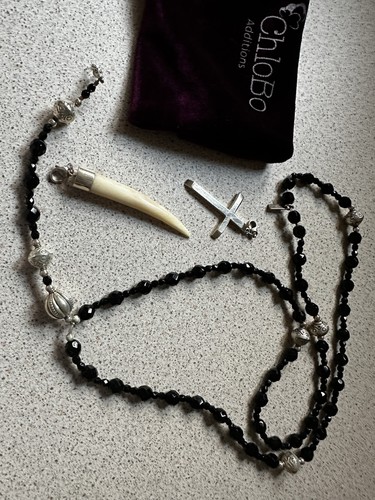 Chlobo rosary with - with, silver
