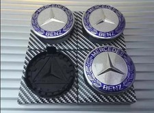 4x Blue Mercedes Benz 75mm
