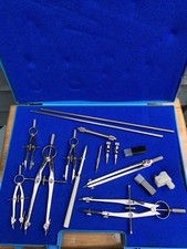 British Thorntons Technical Drawing Set With Beam Compass 1970’s