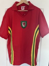 Wales 1976 Football Shirt Size 2XL Home Official Welsh FA Product 10 Toshack XXL