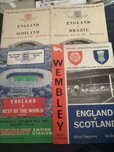 England football programme - football,