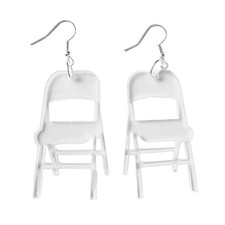 Acrylic Chair Damgle Earrings