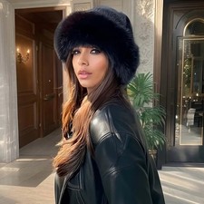 Ladies Russian Fluffy Faux Fur