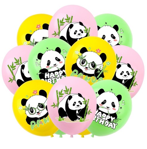 Panda balloon birthday - balloon, party