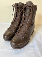 HAIX Cold Wet Weather Brown Leather Army Combat Boots Vgc Size 9