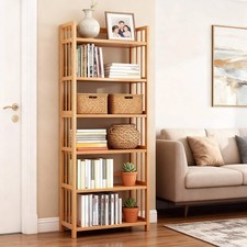 Tall Bamboo Bookshelf –