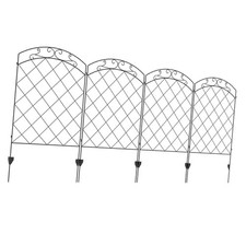 Metal Picket Fence Set Coated