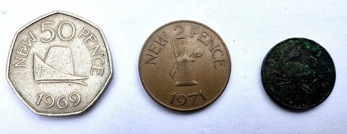 Guernsey coins 1 - 3,