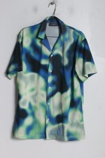 Primark Mens Tie Dye Jazzy Jersey Material Shirt - Blue - Small (I66)