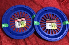 8 pc Blue Paper Plate Holders