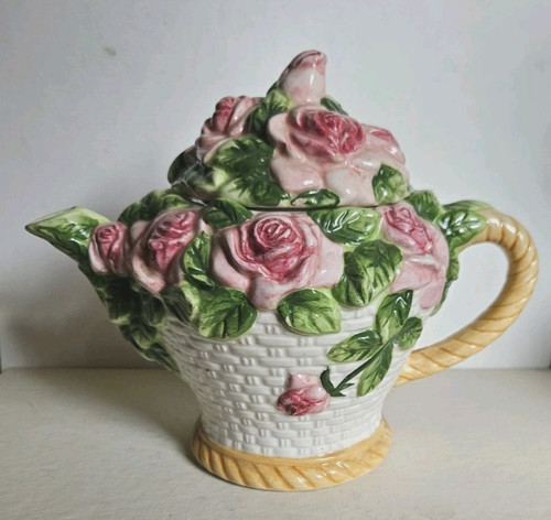 Vintage teapot with raised - vintage,