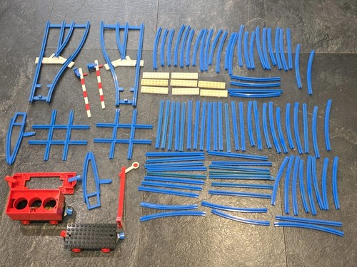 Vintage lego train track - track, blue