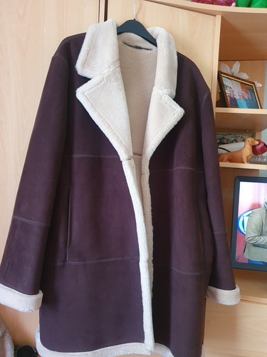 Hauber faux sheepskin coat - sheepskin,