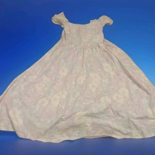 1990s Lavender Floral Bridesmaid Or Prom Dress Tea Length Plus Size Aprox Sz 18