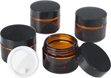 OverNews 4pcs 30ml Glass Amber