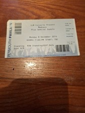 Madness Ticket Stub Plymouth
