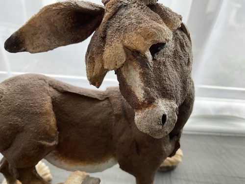 Vintage donkey statue - statue, large