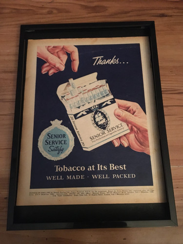 Senior service cigarettes 1960 - senior, cigarettes-1960
