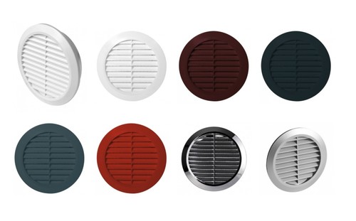 Round air vent grille with - vent,