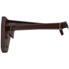 Polypipe 130mm Ogee Extra Capacity Gutter Top Hanger Fascia Bracket, Brown ROG25