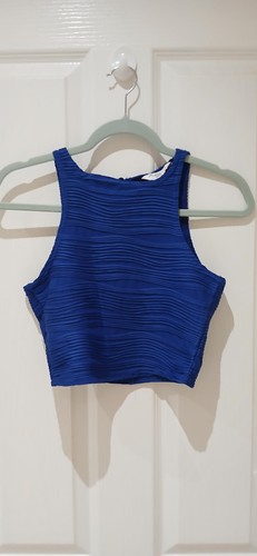 Blue crop top - top,, look.