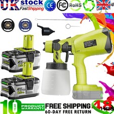 For Ryobi 18V battery Cordless High Pressure Spray Gun Paint Sprayer 1000ml