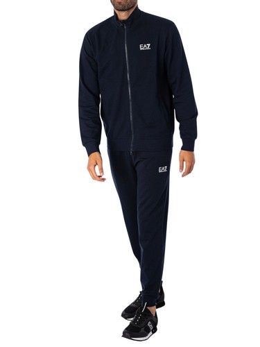 Ea7 chest logo zip tracksuit - ea7,