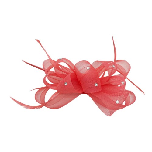 Elegant mesh bow fascinator - mesh,