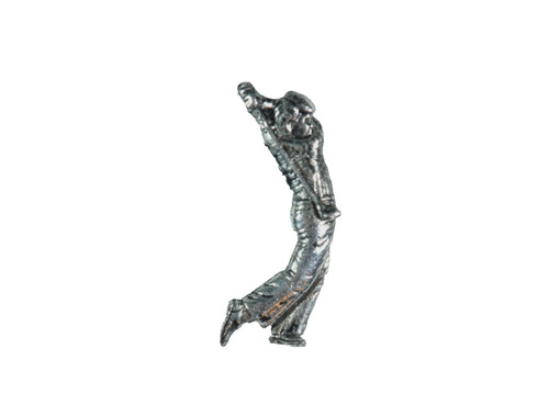 Pewter golfer golfing pin - golfing,
