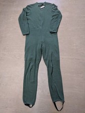 British Army Issue Cold Weather Inner Knitted Olive Green Coverall Thermal Suit