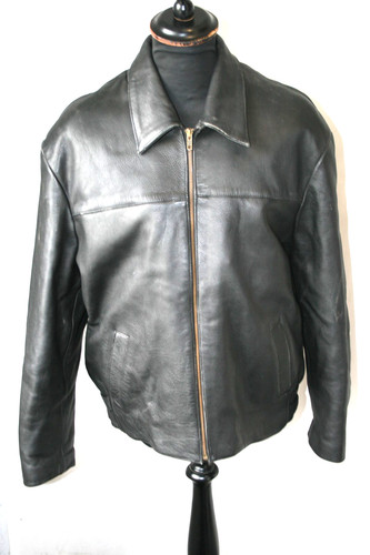 Vtg london black leather - vtg,
