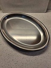S/Steel Oval Serving Dish