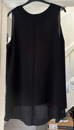 Womens black sleeveless - , long