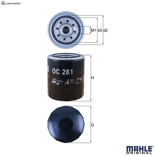 Oil filter 261 - oc, for