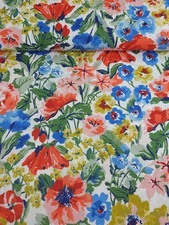 Retro Watercolour Wild Floral 100% Cotton 118” *EXTRA WIDE* Fabric