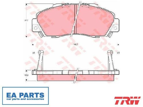 Brake pad set disc - disc,