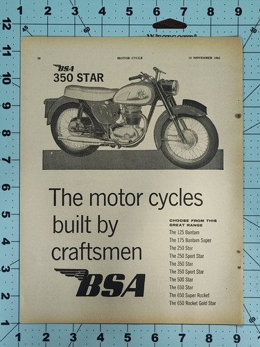 1962 bsa 350 star - 1962,