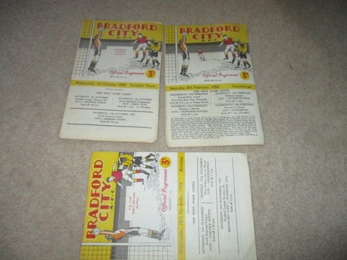 Bradford city programmes v - city,