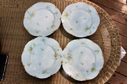 Four old haviland - old, china
