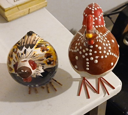 Ceramic pottery chicken hen - ceramic,