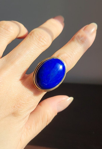 Vintage 14k yellow gold oval - vintage,